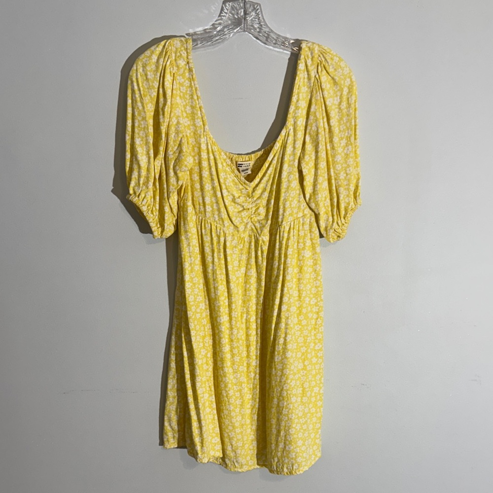 Billabong Yellow Floral Mini Dress